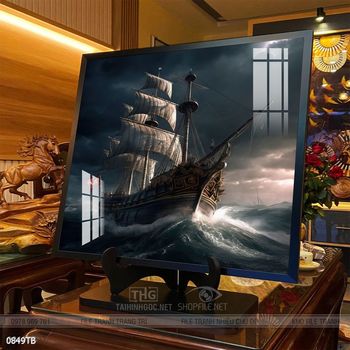 Tranh thuyền buồm và cảnh biển