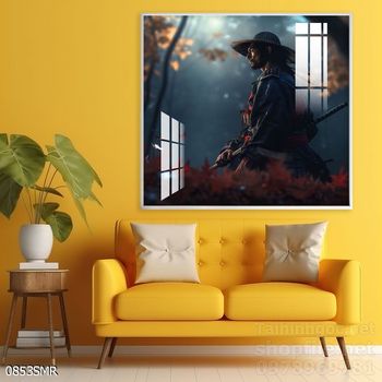 File tranh treo tường hình chiến binh Samurai