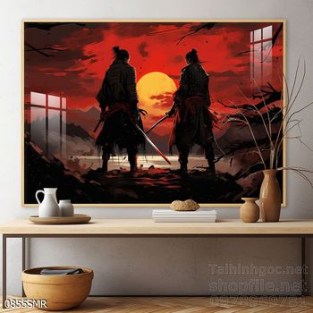 Mẫu Tranh chiến binh Samurai huyền thoại