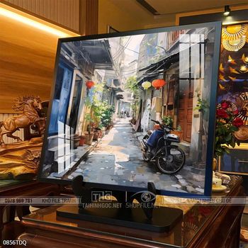 Tranh làng quê treo tường