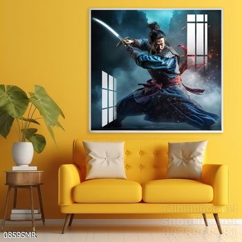 Tranh treo tường Samurai đẹp ấn tượng
