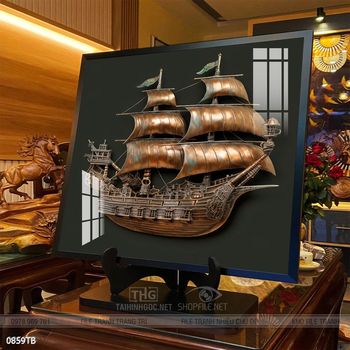 Tranh phong thủy thuận buồm xuôi gió tài lộc đẹp