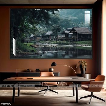 Tranh phong cảnh làng quê đẹp và ý nghĩa