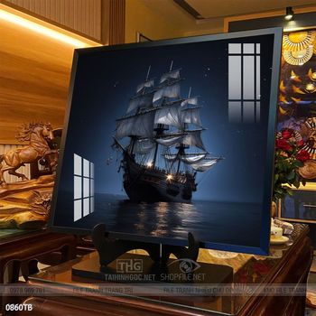 Tranh thuyền buồm và cảnh biển