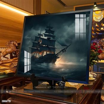 Tranh thuận buồm xuôi gió đẹp ấn tượng