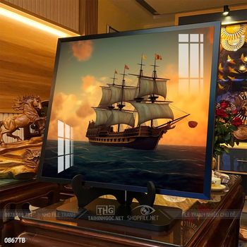 Tranh thuận buồm xuôi gió treo tường