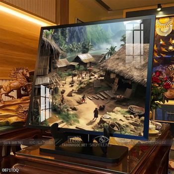 Tranh phong cảnh làng quê đẹp và ý nghĩa