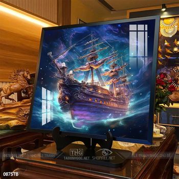 Tranh thuận buồm xuôi gió trang trí tường nhà