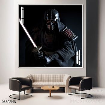 File tranh treo tường hình chiến binh Samurai