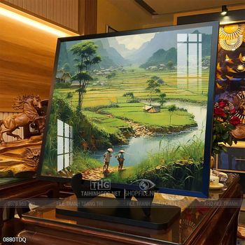 Tranh làng quê treo tường