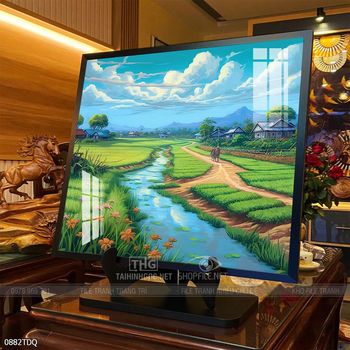 Tranh phong cảnh làng quê Việt Nam