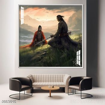 Tranh Samurai decor trang trí tường nhà trang trí tường