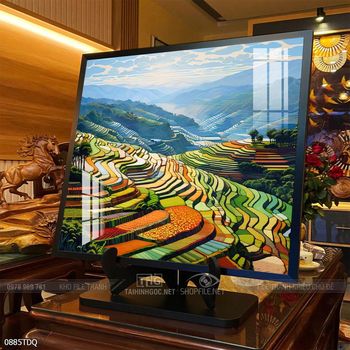 Tranh phong cảnh quê hương làng quê Việt Nam