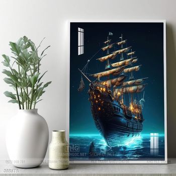 Tranh thuận buồm xuôi gió trang trí tường nhà