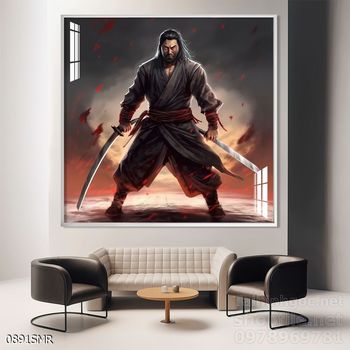 Tranh Samurai phong cách nghệ thuật