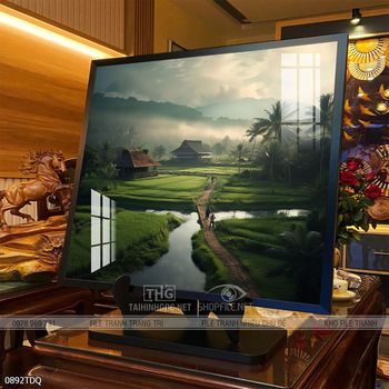 Tranh làng quê treo tường