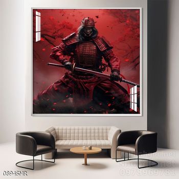 File tranh treo tường hình chiến binh Samurai