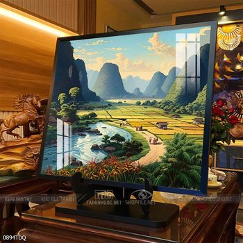 Tranh phong cảnh làng quê Việt Nam