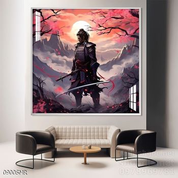 Tranh treo tường Samurai đẹp ấn tượng