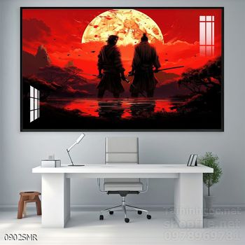 Tranh treo tường nghệ thuật hình Samurai Nhật Bản