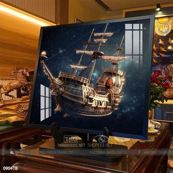 Tranh thuyền buồm và cảnh biển