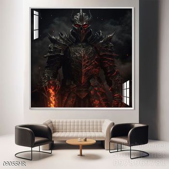 File tranh treo tường hình chiến binh Samurai