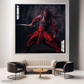 Tranh Samurai decor trang trí tường nhà trang trí tường