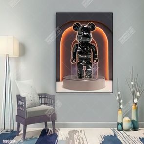 File tranh nghệ thuật gấu bearbrick trang trí tượng đẹp nổi bật
