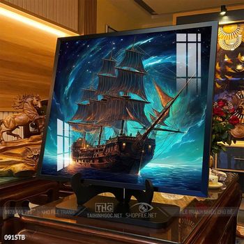 Tranh thuyền buồm và cảnh biển