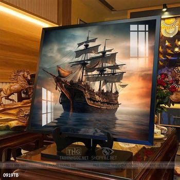 Tranh thuận buồm xuôi gió trang trí tường nhà