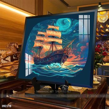 Tranh thuận buồm xuôi gió đẹp ấn tượng