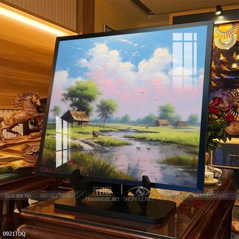 Tranh phong cảnh quê hương làng quê Việt Nam