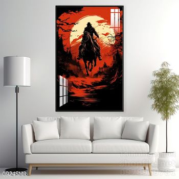 Tranh nghệ thuật deor trang trí tường nhà chiến binh Samurai huyền thoại