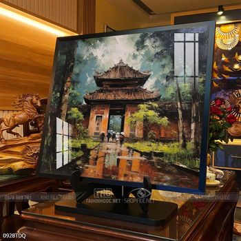 Tranh làng quê treo tường