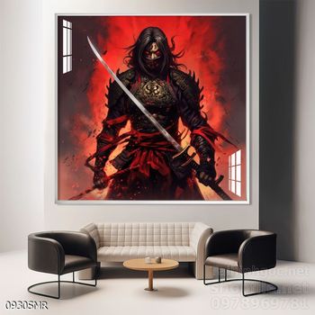 Tranh Samurai phong cách nghệ thuật