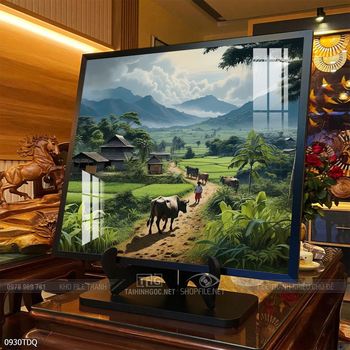 Tranh phong cảnh làng quê Việt Nam