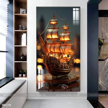 Tranh thuận buồm xuôi gió đẹp ấn tượng