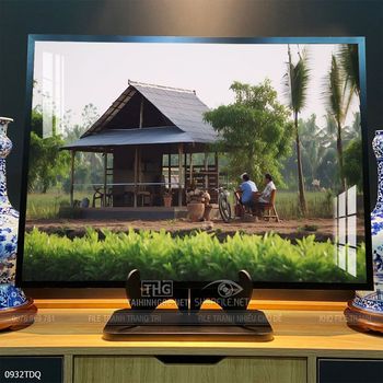 Tranh phong cảnh làng quê tuyệt đẹp