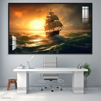 Tranh thuận buồm xuôi gió treo tường