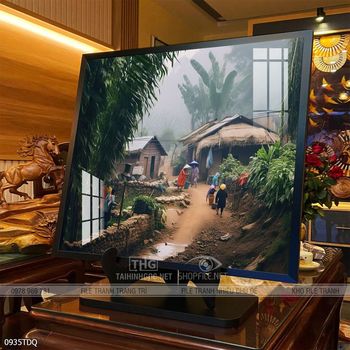 Tranh phong cảnh làng quê Việt Nam