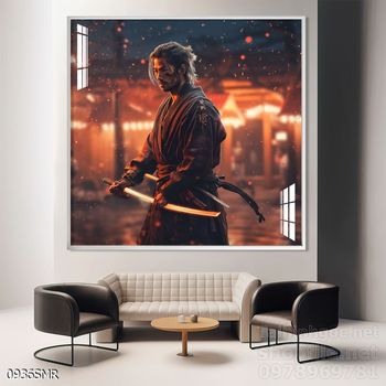 Tranh Samurai decor trang trí tường nhà trang trí tường