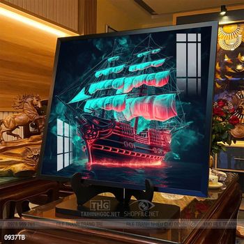 Tranh thuyền buồm và cảnh biển