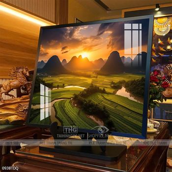 Tranh phong cảnh quê hương làng quê Việt Nam