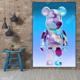 File tranh nghệ thuật gấu bearbrick trang trí tượng đẹp nổi bật