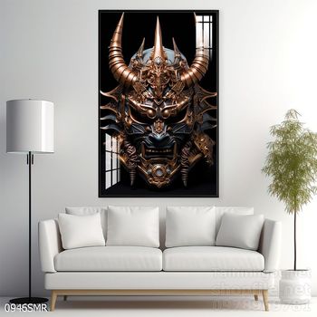 Mẫu tranh Samurai trang trí tường nhà