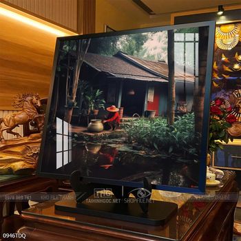 Tranh làng quê Việt Nam treo tường trang trí