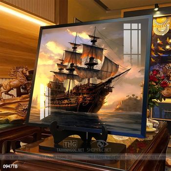 Tranh phong thủy thuận buồm xuôi gió tài lộc đẹp