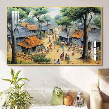 Tranh phong cảnh làng quê Việt Nam