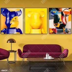 Tranh treo tường chú gấu bearbrick