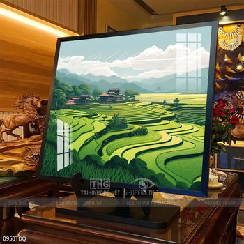 Tranh phong cảnh quê hương làng quê Việt Nam